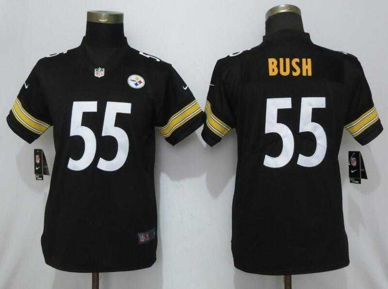 Women Nike Steelers 55 Bush Black 2019 Vapor Untouchable Limited Jersey,We sell and wholesale Women Nike Steelers 55 Bush Black 2019 Vapor Untouchable Limited Jersey on line form chian!